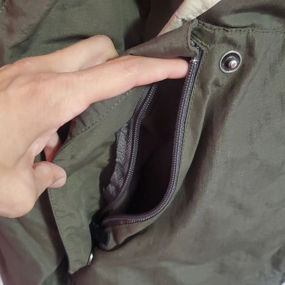 Volcom Olive And Cream Winter Coat